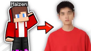 Maizen face reveal  Mikey and JJ in Real Life [upl. by Eimmij]