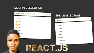 Dropdown select with custom checkbox in react js  Multiple and Single select [upl. by Nylarahs]