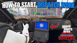 How To Start Dispatch Work in GTA 5 Online DLC Police Missions [upl. by Pruchno625]