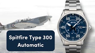 REVIEW Spitfire Type 300 Automatic  AVI 8 Spitfire Collection  AV 4073 [upl. by Sabino]