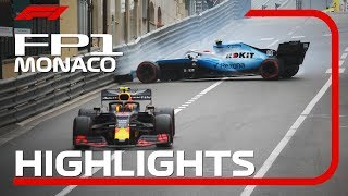 2019 Monaco Grand Prix FP1 Highlights [upl. by Aicetel]