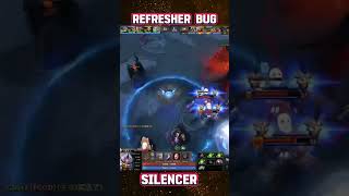 New Refresher Bug 🔥 Silencer Dota 2 dota2 shorts 737 silencer [upl. by Ellenar]