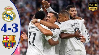 Real Madrid vs Barcelona  LALIGA 2024  Mbappe Free Kick Goal  Highlights amp All Goals 2024 [upl. by Nylrebmik174]