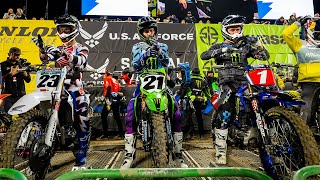 Supercross Round 4 450SX Highlights  Anaheim CA Angel Stadium  Jan 28 2023 [upl. by Jennine784]