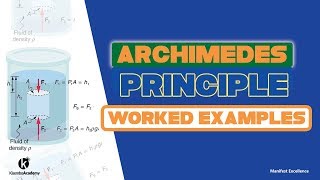 Archimedes principle application  Solved problems  Kisembo Academy [upl. by Daughtry]