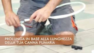 Come utilizzare il kit spazzacamino per la pulizia di canne fumarie di stufe a pellet quotMoving Cleanquot [upl. by Akamahs966]