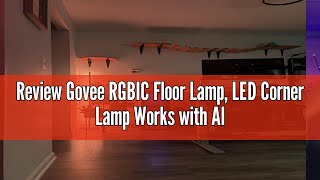 Review Govee RGBIC Floor Lamp LED Corner Lamp Works with Alexa Smart Modern Floor Lamp with Music [upl. by Orlosky]