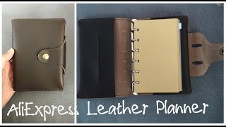 AliExpress Leather Planner  Unboxing [upl. by Casta3]