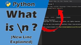 What is \n backslash n Newline and Multiline Explained with Python [upl. by Billie]