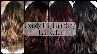 Trendy Highlighting hair color for black hairHighlighting hair color with name picture [upl. by Nikoletta]