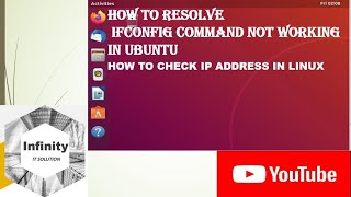 ifconfig command not found ubuntu 1804  check ip address in linux [upl. by Huntlee]