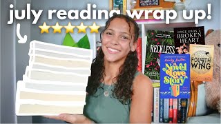 july reading wrap up 🌱 5 star reads new releases amp book recs [upl. by Elleinnad712]