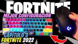 La MEJOR CONFIGURACIÓN FORTNITE PC CAPÍTULO 3 en 2022  LA MEJOR SENSIBILIDAD en PC MONGRAAL [upl. by Ahsiak]