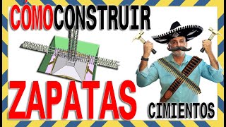 🚩🚩Armado de ZAPATAS AISLADAD de hormigón concreto para 🏠CASA de 1 2 y 3 pisos COMPLETO [upl. by Masuh833]