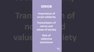 Functionalism and Durkheim  60 Second Sociology GCSE Sociological Theory [upl. by Jannelle207]