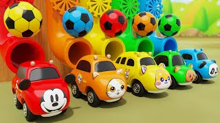 Color Balls amp Sing a Song  Wheels On the Bus Ten in the Bed  Baby Nursery Rhymes amp Kids Songs [upl. by Kurtzig]