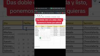 Poner fecha con calendario en Excel 👌😎 [upl. by Yelehsa]