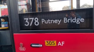 Putney Bridge Closure causing Havoc Route 378 [upl. by Charlot913]