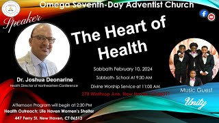 Omega SDA Health Ministries Day Saturday February 10 2024 [upl. by Westleigh]