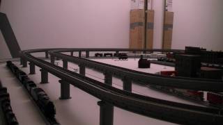 Kato N Scale Unitrack Layout Train Video 1 [upl. by Arand361]