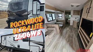 Great Couples Camper with Solar package Rockwood Ultra Lite 2606WS [upl. by Socha400]