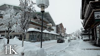 Scenic Snowfall Walk ❄️ Riezlern in the Kleinwalsertal Austria Winter ASMR 4K [upl. by Etireuqram282]