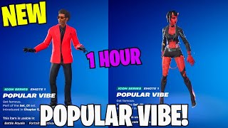 FORTNITE POPULAR VIBE EMOTE 1 HOUR DANCE ICON SERIES [upl. by Rybma]