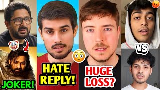 Dhruv Rathee REPLY to HATE😳 Tirth Parsana Vs SunrayBee MrBeast Prabhas Purav [upl. by Oguh]