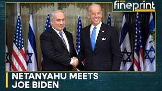 Israeli PM Netanyahu meets US President Joe Biden  WION Fineprint [upl. by Helaine]