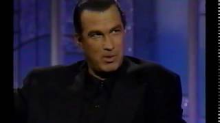 1991 Steven Seagal interview Arsenio Hall Show [upl. by Ahsatak641]