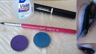 HOW TO Turn eyeshadow into eyeliner 2 ways [upl. by Barncard546]