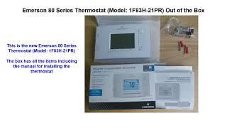 How to Remove an Old WhiteRodgers and Install a New Emerson 80Series 1F83H21PR Thermostat [upl. by Lenehc]