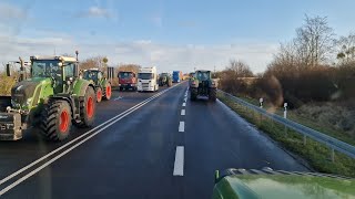 Die Landwirte wehren sichTreckerDemo von Vielbaum nach Perleberg und zurückKampf gegen die Ampel [upl. by Anniroc]