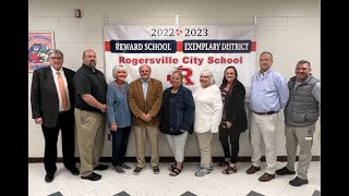 Rogersville City School facultystaff receiving bonuses for being named an Exemplary District [upl. by Jariah306]