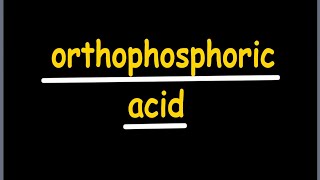 orthophosphoric acid  jee  neet [upl. by Derwood]