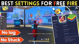 BlueStacks 5 Best Settings For Free Fire  BlueStacks Lag FIX  Free Fire stuck issue in BlueStacks [upl. by Chandra]