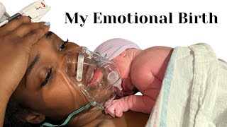 Very emotional raw birth vlog spontaneous birth at 39 weeks [upl. by Oys]