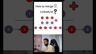 Leetcode 21 Merge Two Sorted Linkedlist [upl. by Kampmann]
