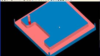 SURFCAM Tutorial  2Axis Milling Open Features  2Axis Pocket [upl. by Llenrup128]