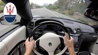 Maserati Gran Turismo S 2013 POV Drive amp Start Up 454HP V8  INSANE SOUND YouDrive [upl. by Anilac]