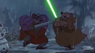 Disneys Robin Hood Friar Tuck With Lightsaber [upl. by Titus769]