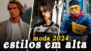 4 ESTILOS MASCULINOS em alta para 2024  moda masculina 2024 [upl. by Spohr270]