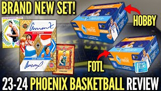 DEBUT OF A BRAND NEW SET SICK HITS 😮🔥 202324 Panini Phoenix Basketball FOTL Hobby Box Review x2 [upl. by Yun]