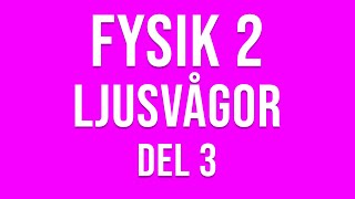 Fysik 2  Ljusvågor del 3 [upl. by Shah]