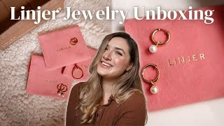 Linjer Jewelry Unboxing amp First Impressions  Gold Vermeil Jewelry Haul  My First Sponsored Collab [upl. by Nada]