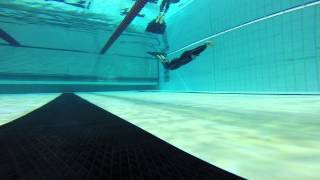 Freediving Mono fin record Rebecca Coales DYN 186 metres  coach  Steve Millard [upl. by Yerrot765]