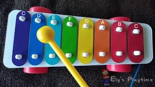 How to Play Jingle Bells on Kids Xylophone [upl. by Aerdnwahs]