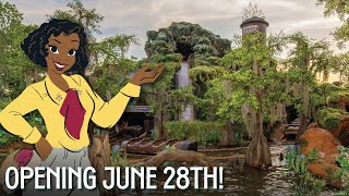 OPENING DATE REVEALED Tiana’s Bayou Adventure at Walt Disney World [upl. by Bondy699]