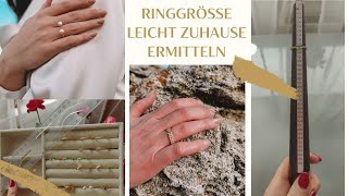 Ringgröße selber messen Ringgroesse ermitteln bei schmuckladende [upl. by Harriott316]