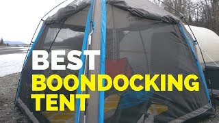 Our Teardrop BOONDOCKING Tent with ALL the BEST FEATURESMinus One [upl. by Bromley]